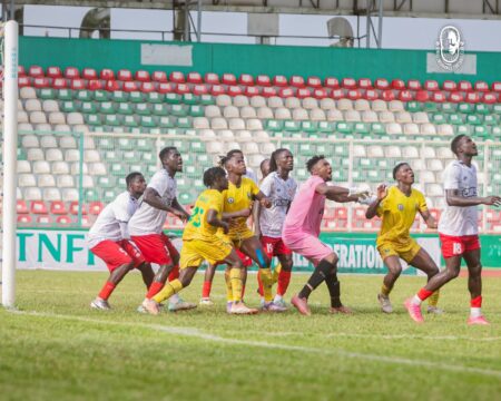 NPFL: Omokaro Eyes Bendel Insurance Top-Three Finish After Abia Warriors Win Charles Omokaro celebrates Bendel Insurance win over Abia Warriors in NPFL clash