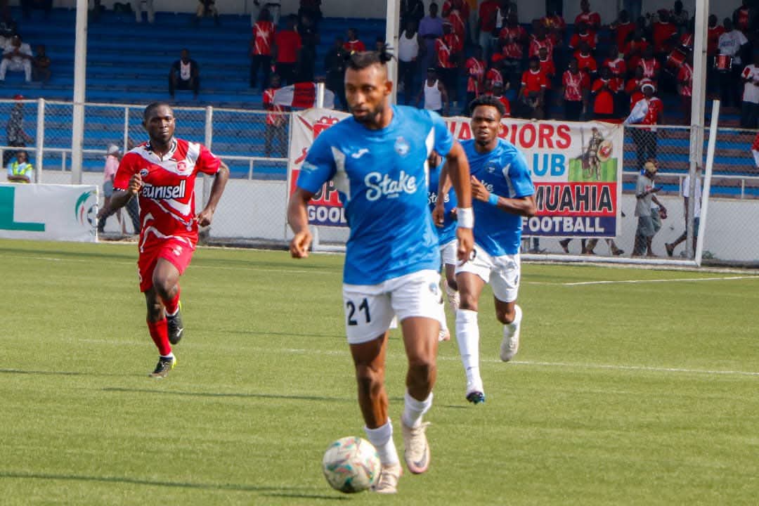 NPFL: Michael Fires Into Golden Boot Race With 10th Goal For Enyimba In Debut Season Chidera Michael in NPFL action for Enyimba