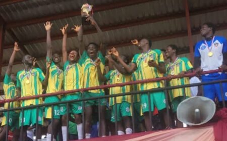 Anambra FA Cup: Ozonweke Celebrates First Coaching Title As Edel FC Retain Crown Phinan Ozonweke's Edel FC celebrate Anambra FA Cup win at NEROS Stadium Nanka