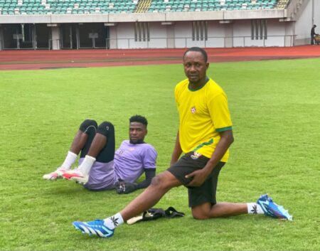 EXCLUSIVE: Ex-Super Eagles Goalie Aiyenugba Relives Penalty-Saving Heroics, Recalls ‘Funny’ 2024 NPFL Referee’s Plea Dele Aiyenugba on duty at Kwara United as Goalkeeper Coach