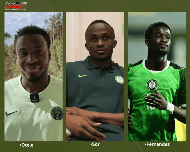 New Super Eagles players — Philip Otele, Yira Sor and Emmanuel Fernandez are looking to become mainstays in the national team