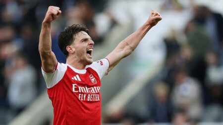 EPL: ‘One Down And Four To Go’ –Rice Reacts To Arsenal Win Vs Newcastle