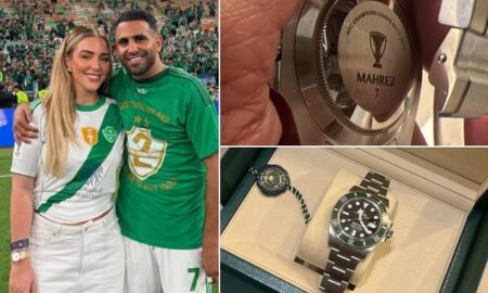 Mahrez Gifts £17,000 Rolex Watches To Al Ahli Players For Winning Back-To-Back Asian Champions League Titles
