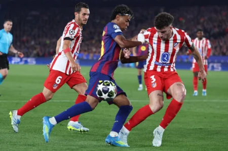 UCL: Barca Can’t Overturn 2-Goal Deficit Vs Atletico Madrid –Evra