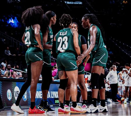 D’Tigress WNBA Tour: Udezue Sees Bold Future Beyond Results D’Tigress players in action during WNBA Tour game in USA