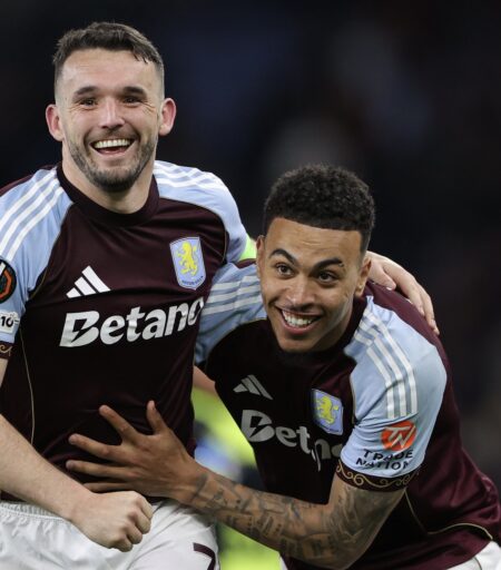 UEL: Aina Out Injured As Villa Thrash Forest 4-0 To Reach First European Final In 44 Years