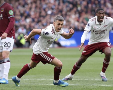 Arsenal Edge Closer To League Title After Dramatic Win Against West Ham