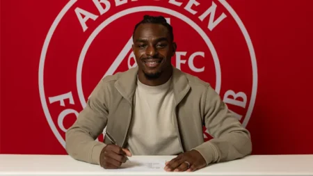 Done Deal: Nigerian Striker Joins Scottish Club Aberdeen On Two-Year Deal