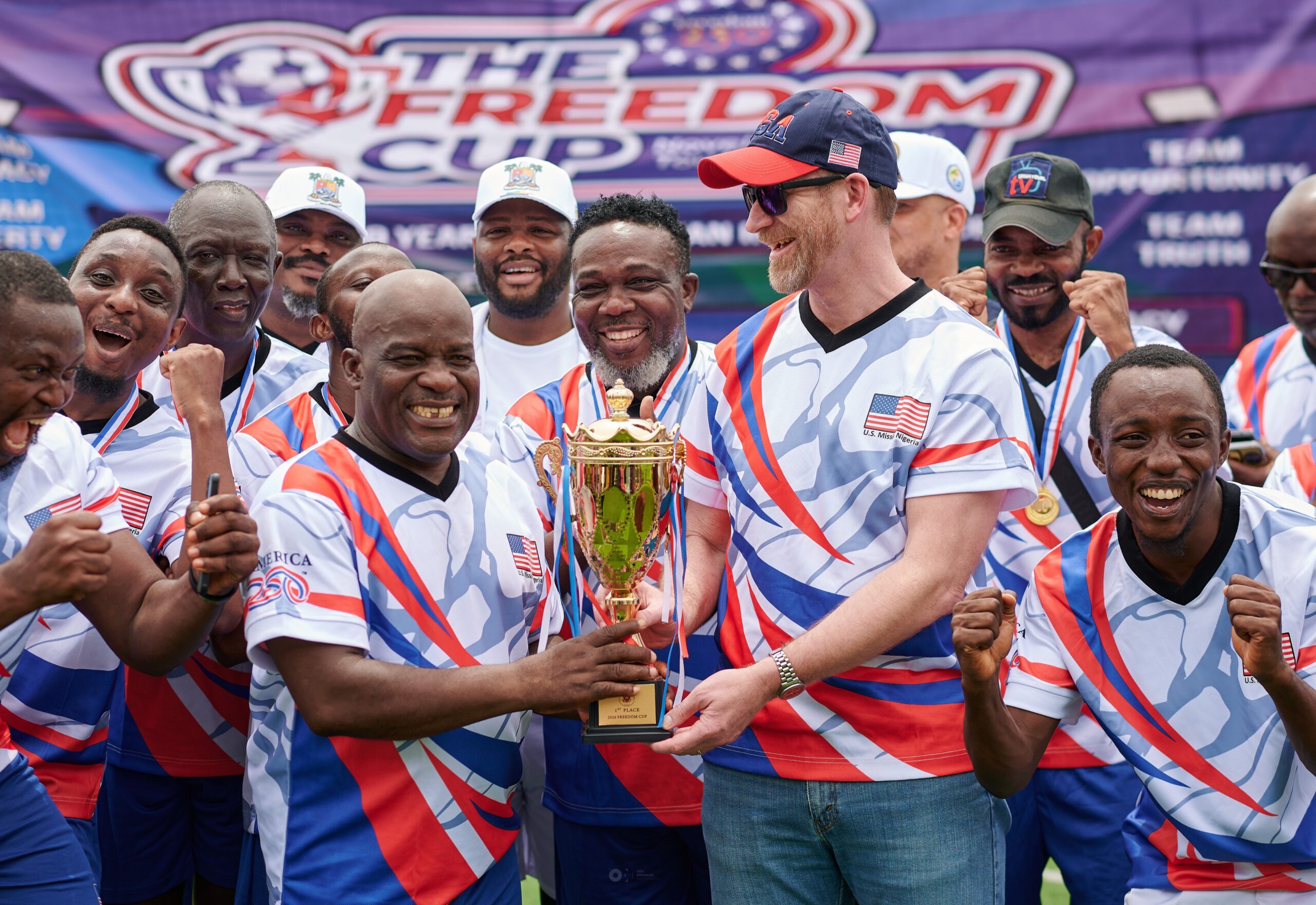 U.S. Marks 250th Independence Anniversary with a Novelty Match in Lagos
