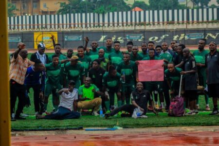 President Federation Cup: Nasarawa United Boss, Babanjah Eyes CAFCC Spot After Ousting Rivers United Nasarawa United celebrate President Federation Cup Round of 16 victory over Rivers United in Awka