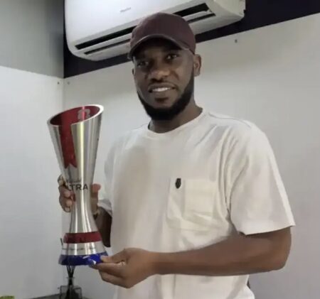 Okocha Receives Player Of The Match Award From FIFA 28 Years After Super Eagles Dramatic Win Against Spain
