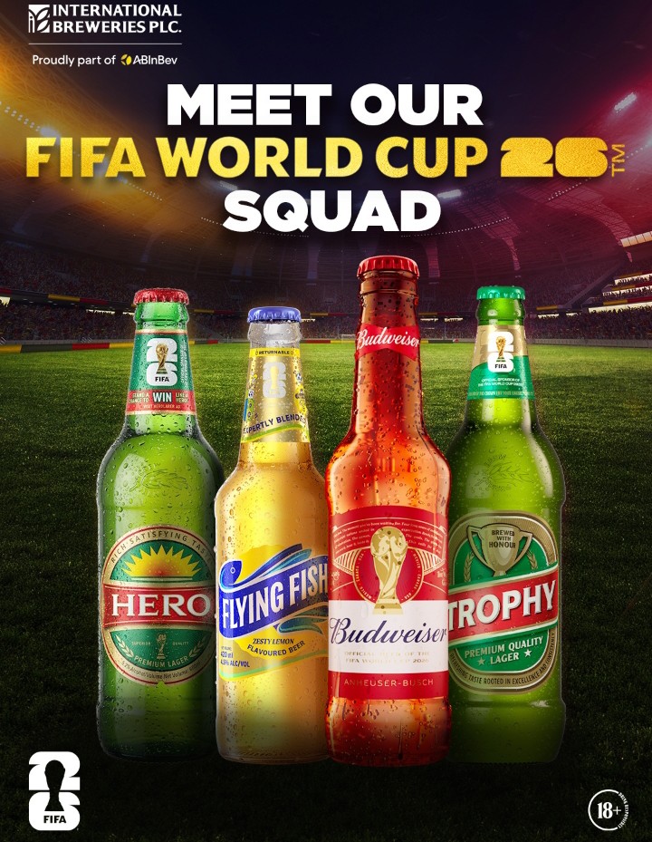 International Breweries PLC Unveils Four-Brand FIFA World Cup 2026 Squad