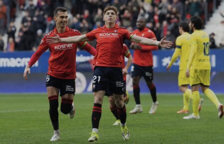 Munoz Joins Liverpool In £34.5m Deal After Reds See Off Real Madrid, Man United Victor Munoz in action for Osasuna before completing his £34.5m transfer to Liverpool.