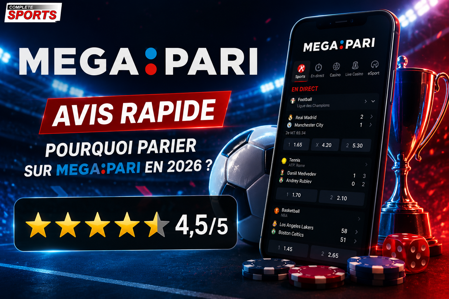 Avis Megapari - voici pourquoi parier sur ce site de pari sportif en 2026