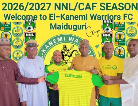 NNL: El-Kanemi Warriors Name Emmanuel King Technical Adviser