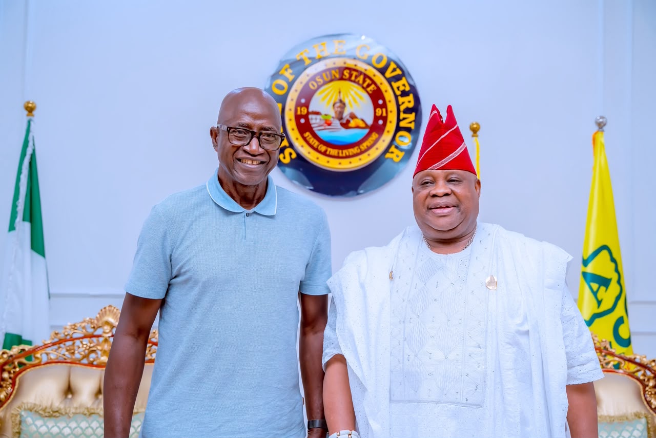 Friends: Dr. Segun Odegbami and Governor Ademola Adeleke