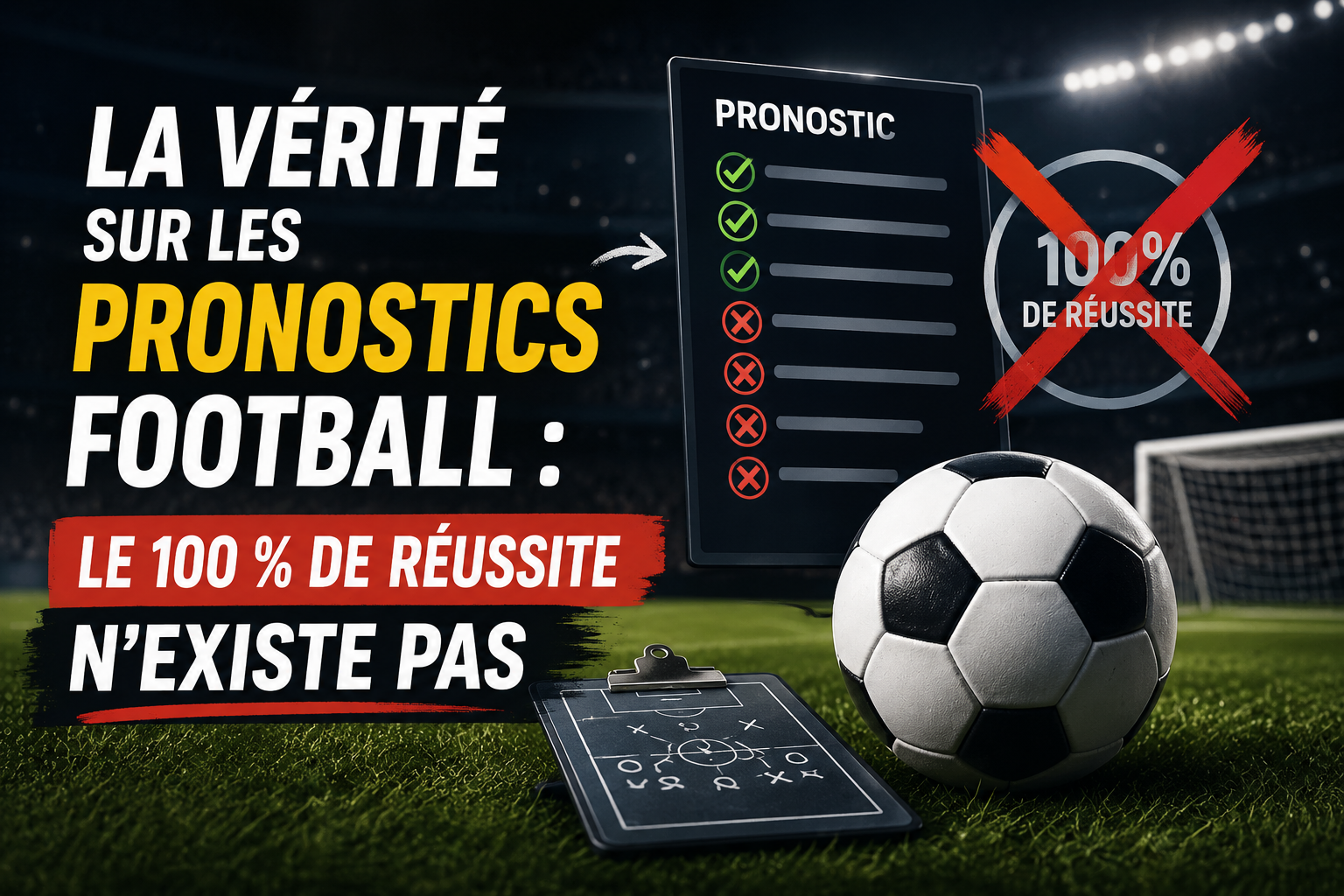 La vérité sur les pronostics football - Le 100 % de réussite n'existe pas