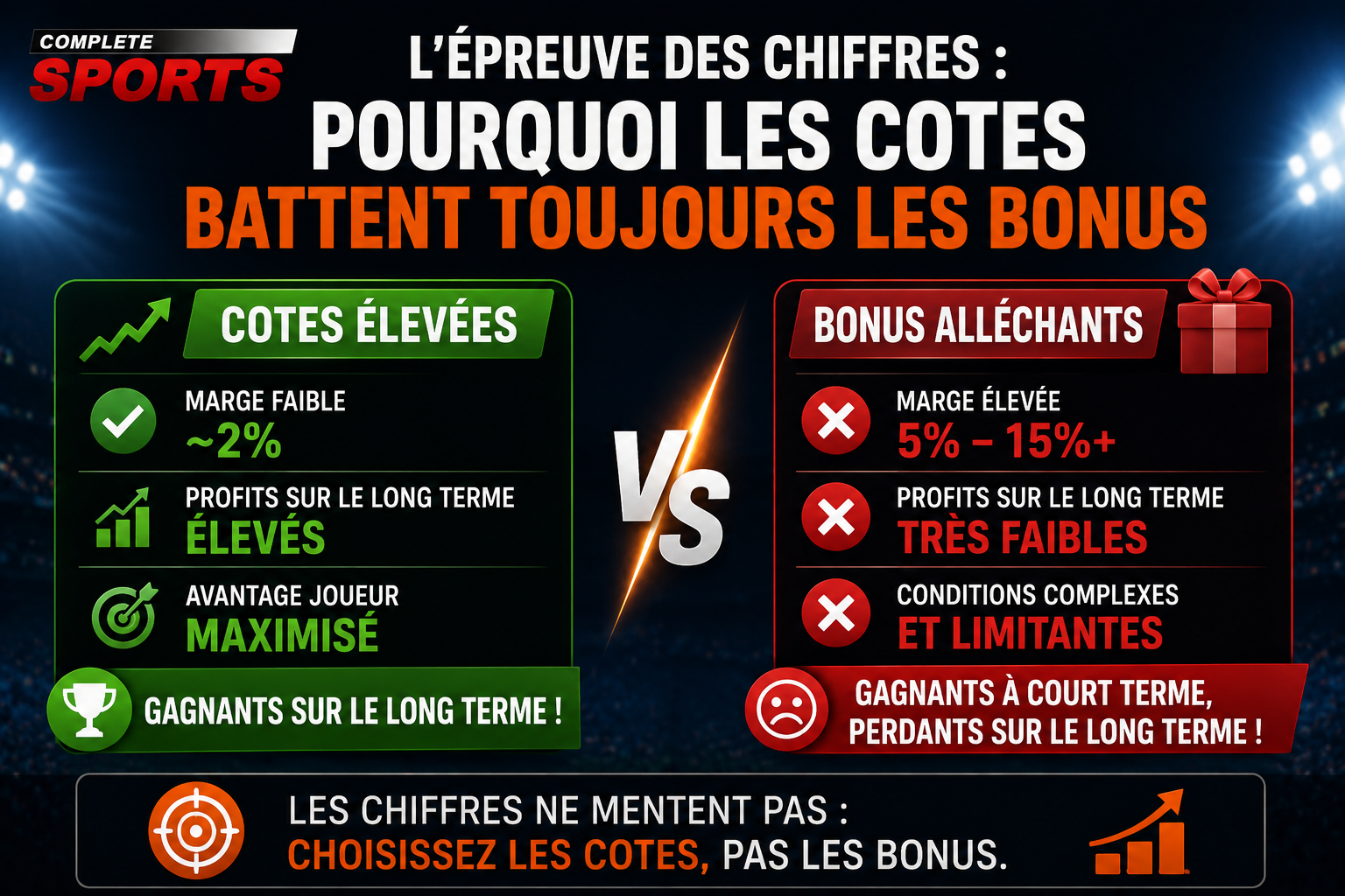 L’épreuve des chiffres - pourquoi les cotes battent toujours les bonus