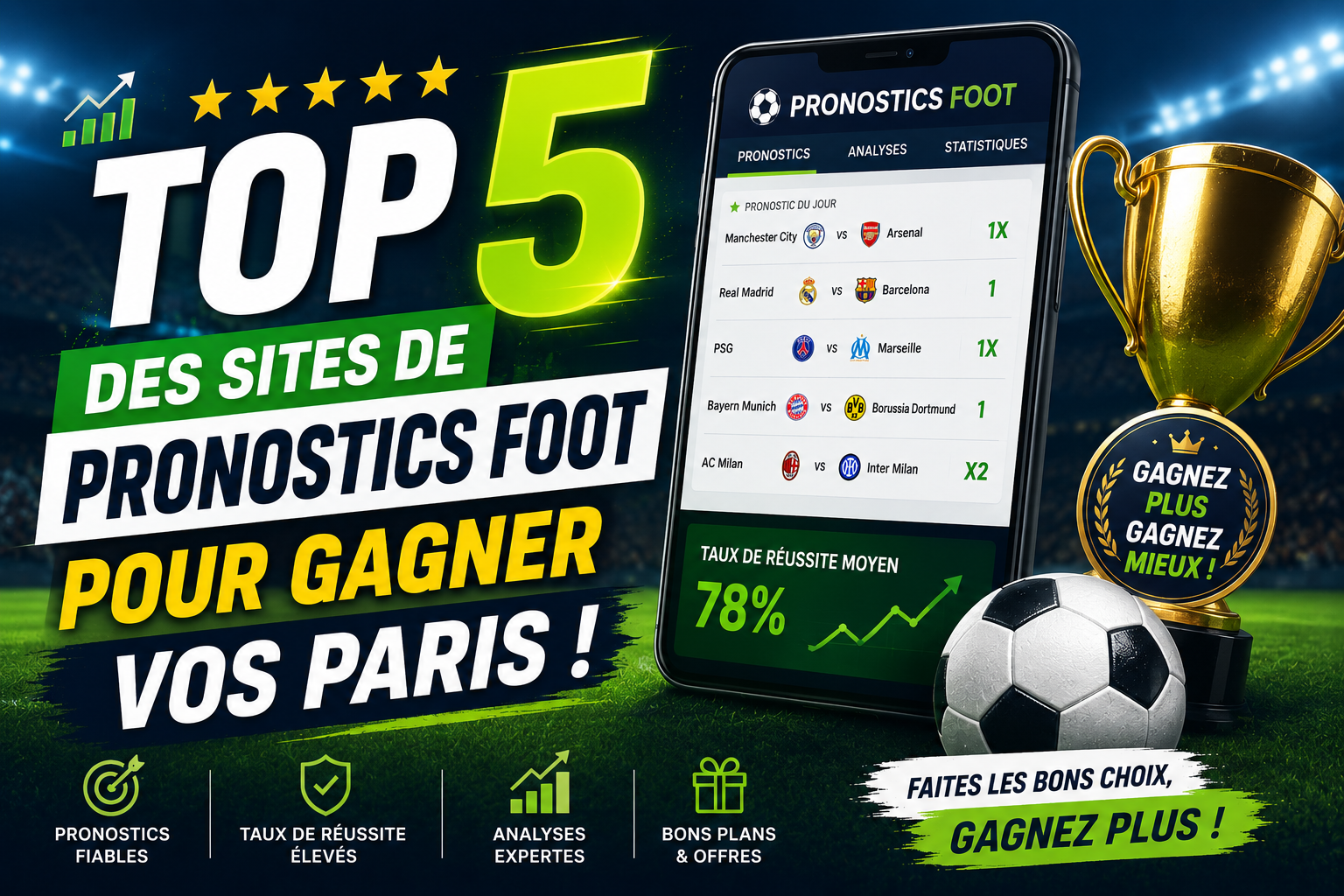 Top 5 des Sites de Pronostics Foot pour Gagner vos Paris