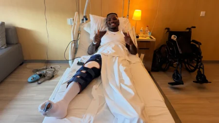 Christantus Uche Undergoes Successful Surgery After Knee Injury
