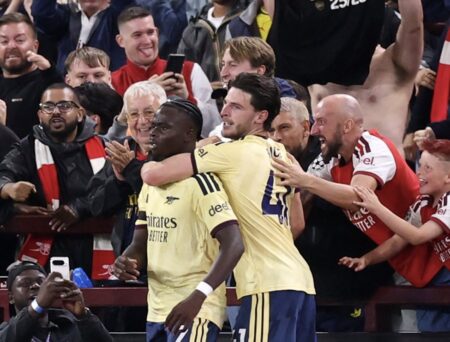 EPL: Saka’s Strike Earns Arsenal Hard-Fought Win At Aston Villa