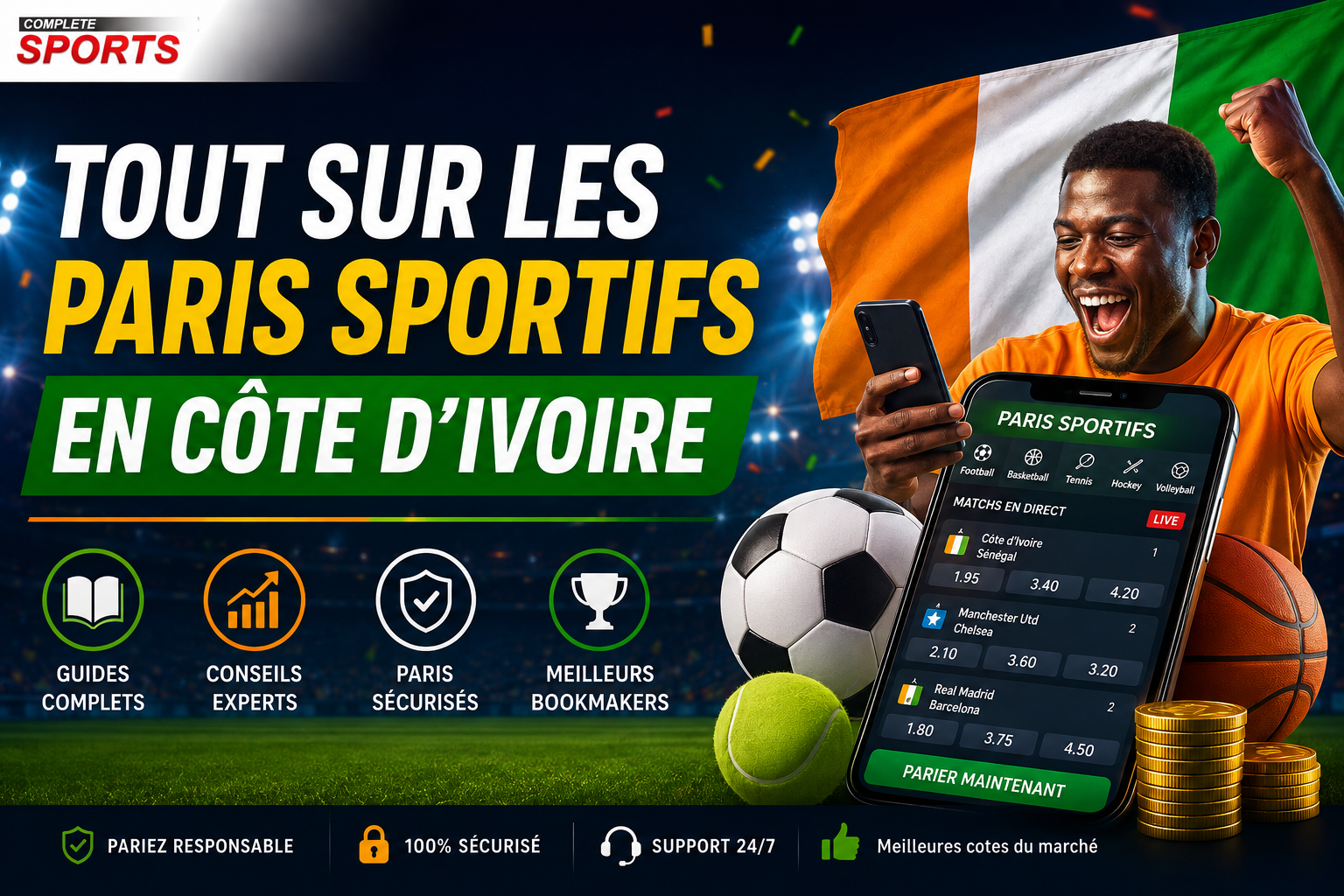 Ce qu'il faut savoir sur les paris sportifs en Côte d'Ivoire