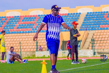 NPFL: Doma United Not Under Title Pressure Ahead Of 2026/27 Season — Ayeni Deji Ayeni directs proceedings in Doma United training session