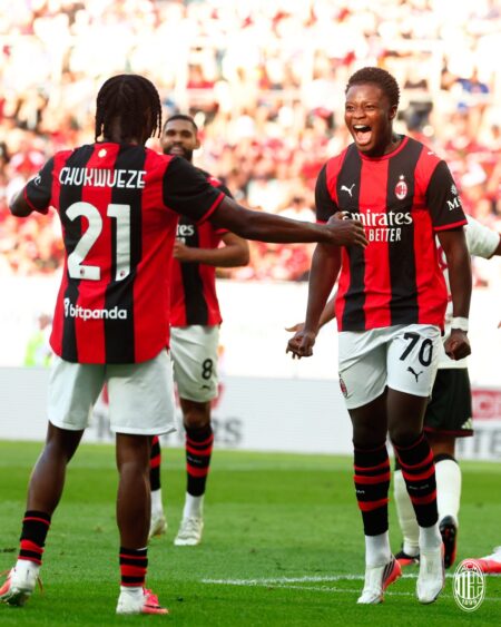Friendly: Chukwueze On Target, Bags Assists As AC Milan Overcome Man United