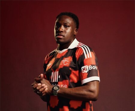 Bassey Model Fulham’s New Away Kit For 2026/27 Season