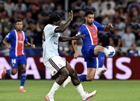 PSG Overcome Aston Villa 2-1 To Clinch Second UEFA Super Cup Title