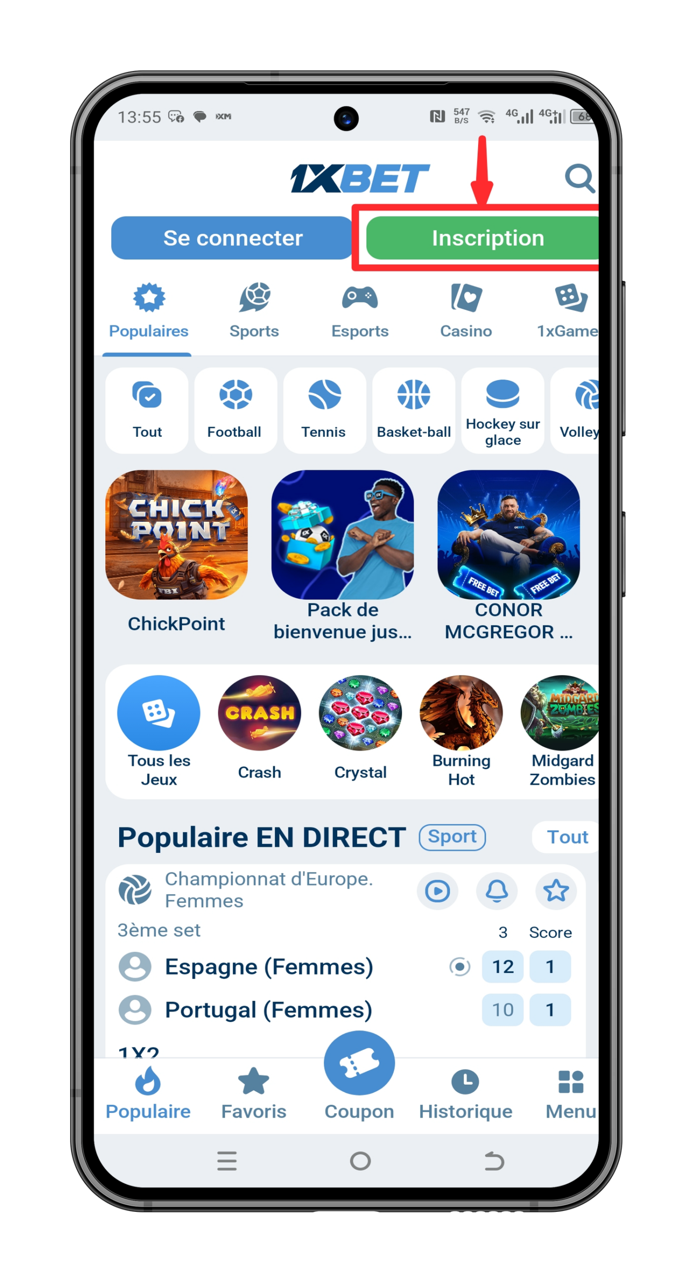 Rendez-vous sur 1XBET Bénin