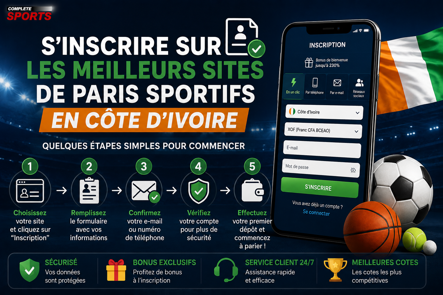S'inscrire sur les meilleurs sites de paris sportifs