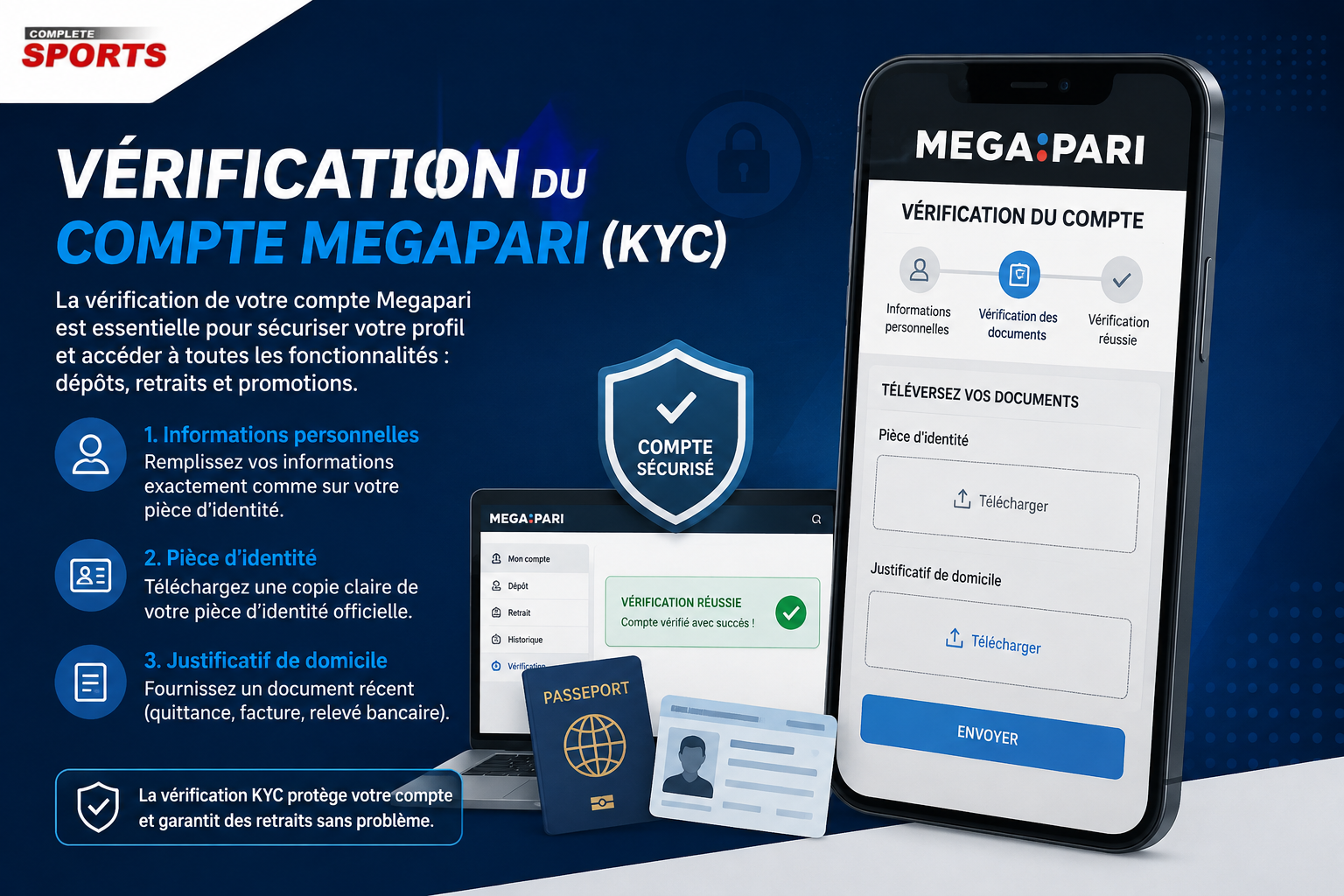 Vérification du compte Megapari (KYC)