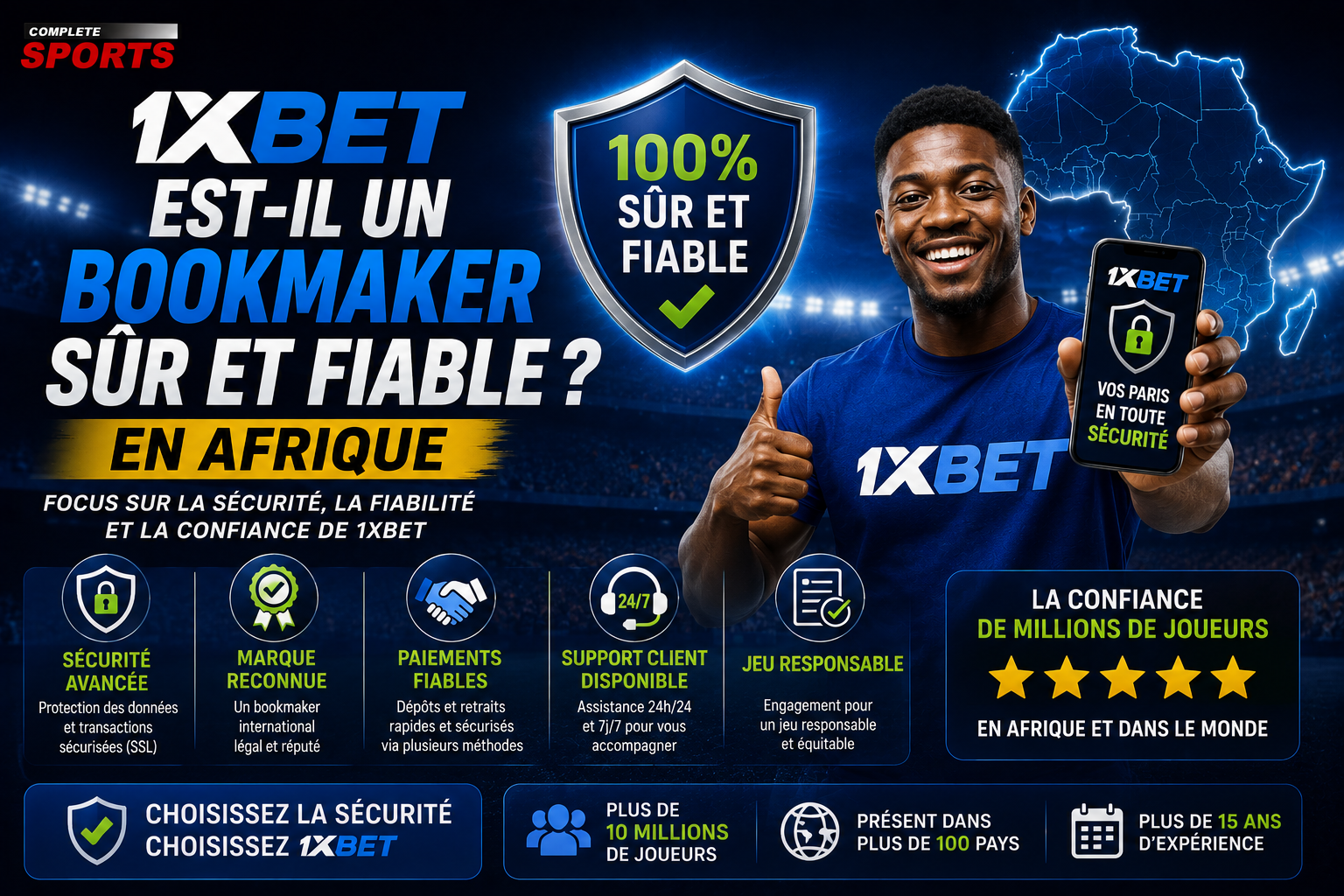 1xBet est-il un bookmaker sûr et fiable en Afrique