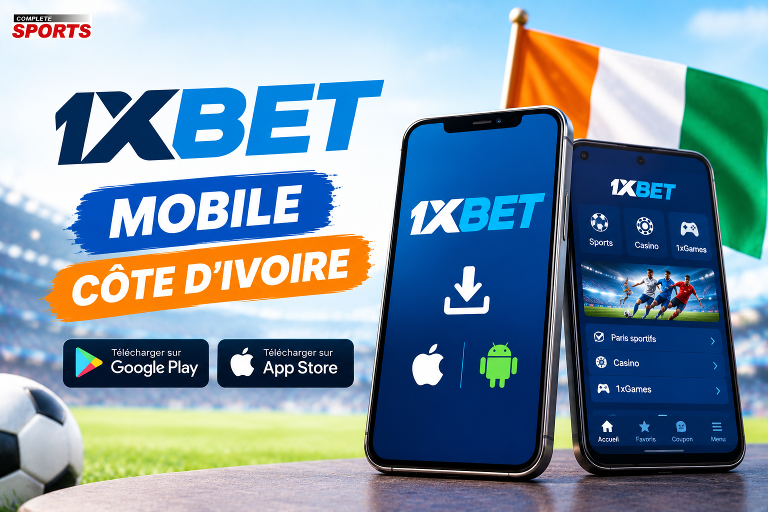 1xBet mobile Côte d’Ivoire - Télécharger l’application Android APK et iOS