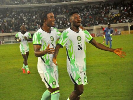 2027 AFCONQ: Super Eagles’ Madagascar Win Boosts Confidence For Guinea-Bissau Clash — Ikhana Super Eagles players celebrate victory against Madagascar