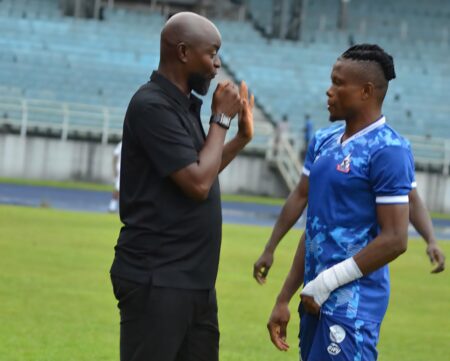 CAFCL: Rivers United Captain Manyo Vows ‘Cup Final’ Approach Against San Pedro Rivers United captain Stephen Manyo and Head Coach Finidi George