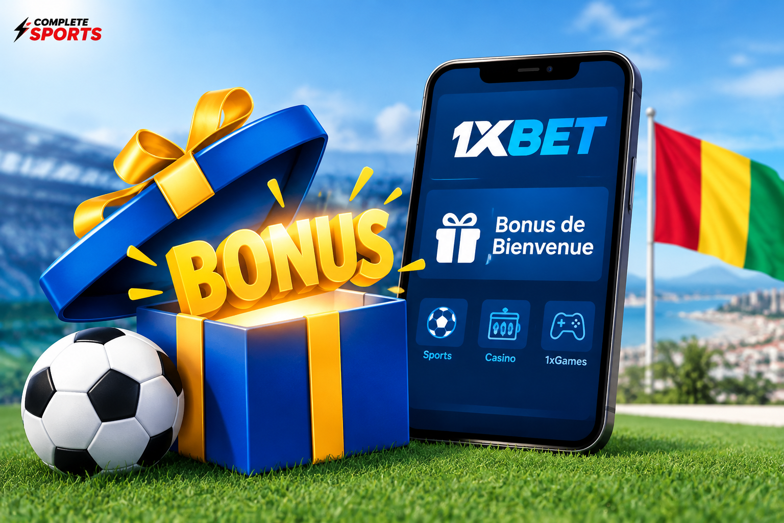 Les Bonus de Bienvenue 1xBet Guinée (Nouveaux Joueurs)