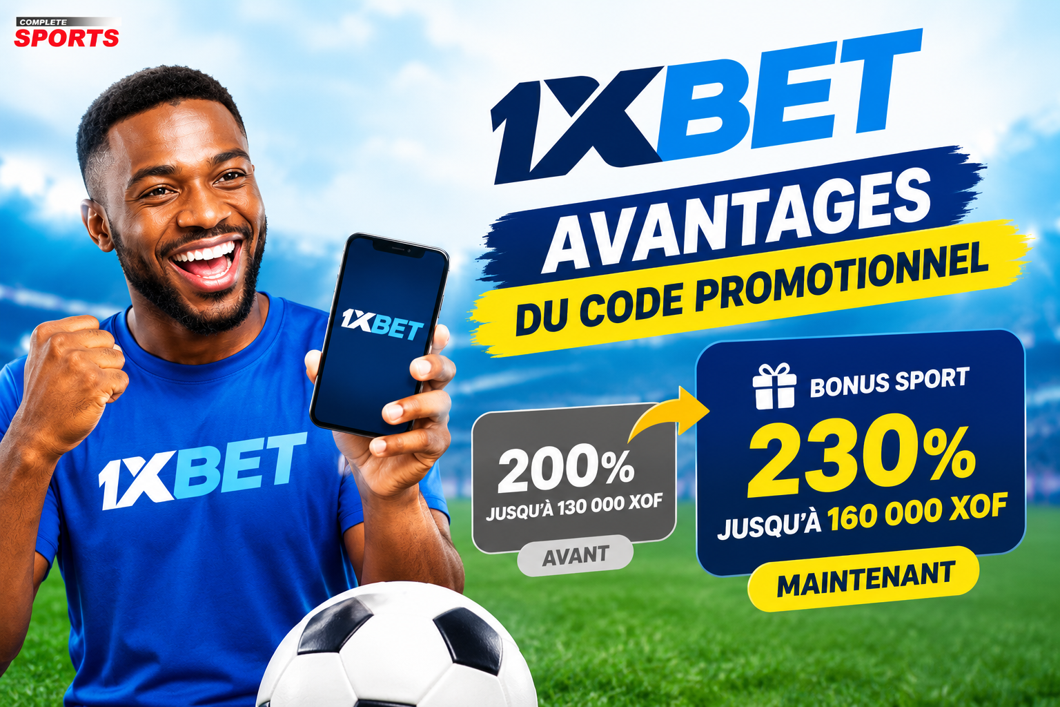 Les avantages du code promotionnel 1xbet