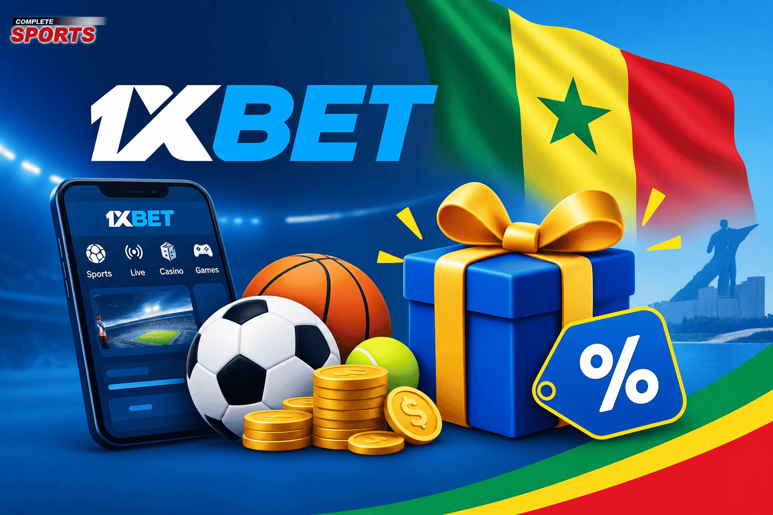 Les meilleures promotions 1xBet disponibles au Sénégal
