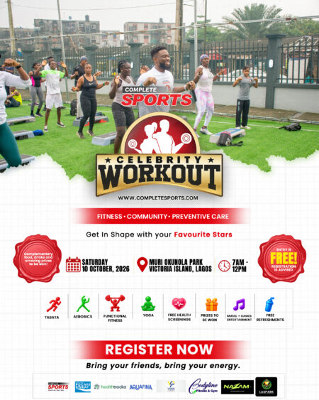 The Complete Sports Celebrity Workout 2026 Is Here! Official Complete Sports Celebrity Workout Banner