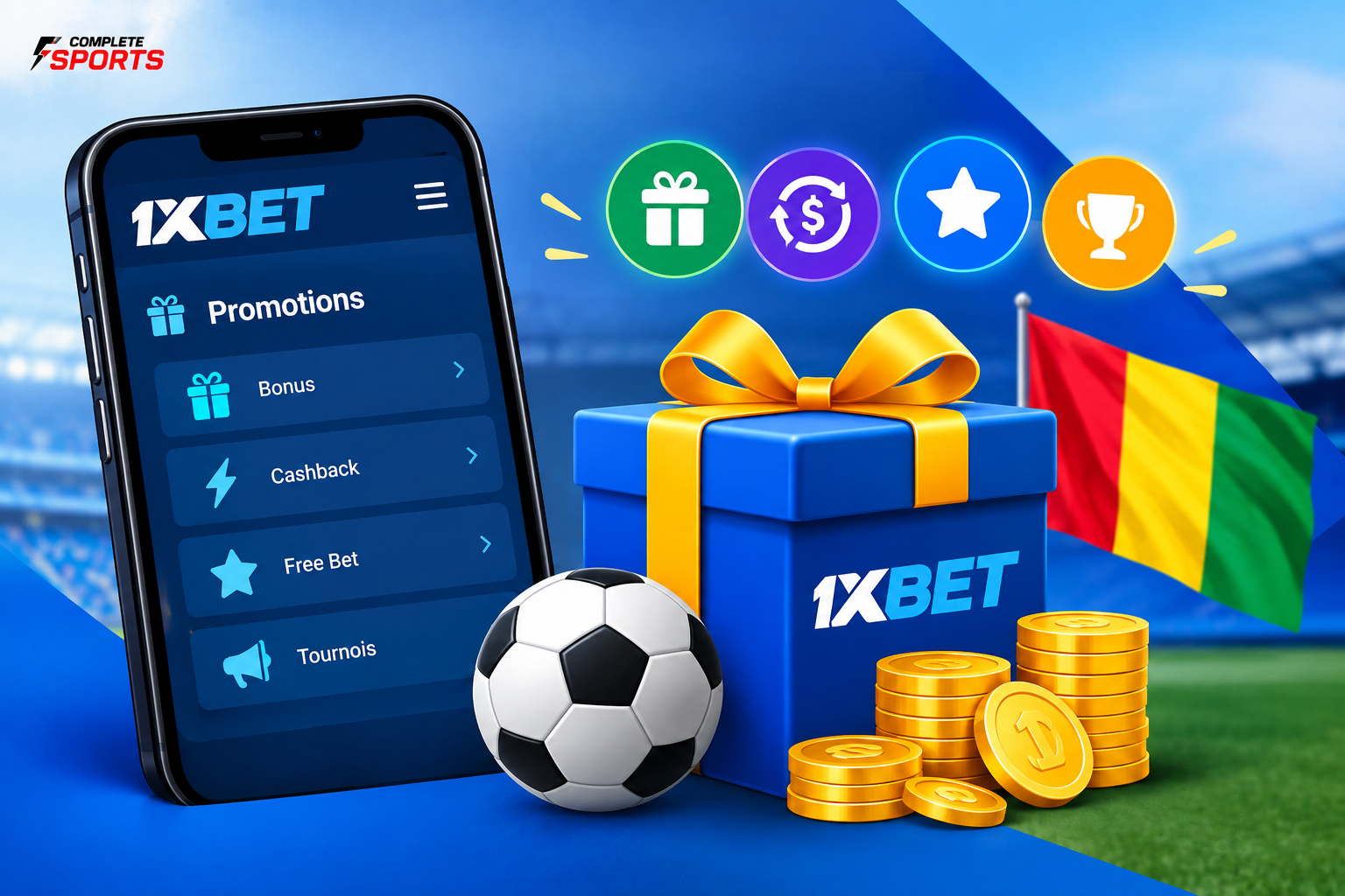 Promotions Régulières et autres bonus 1xbet Guinée pour les Joueurs Existants