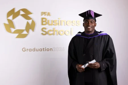 Awoniyi Celebrates Postgraduate Diploma Achievement