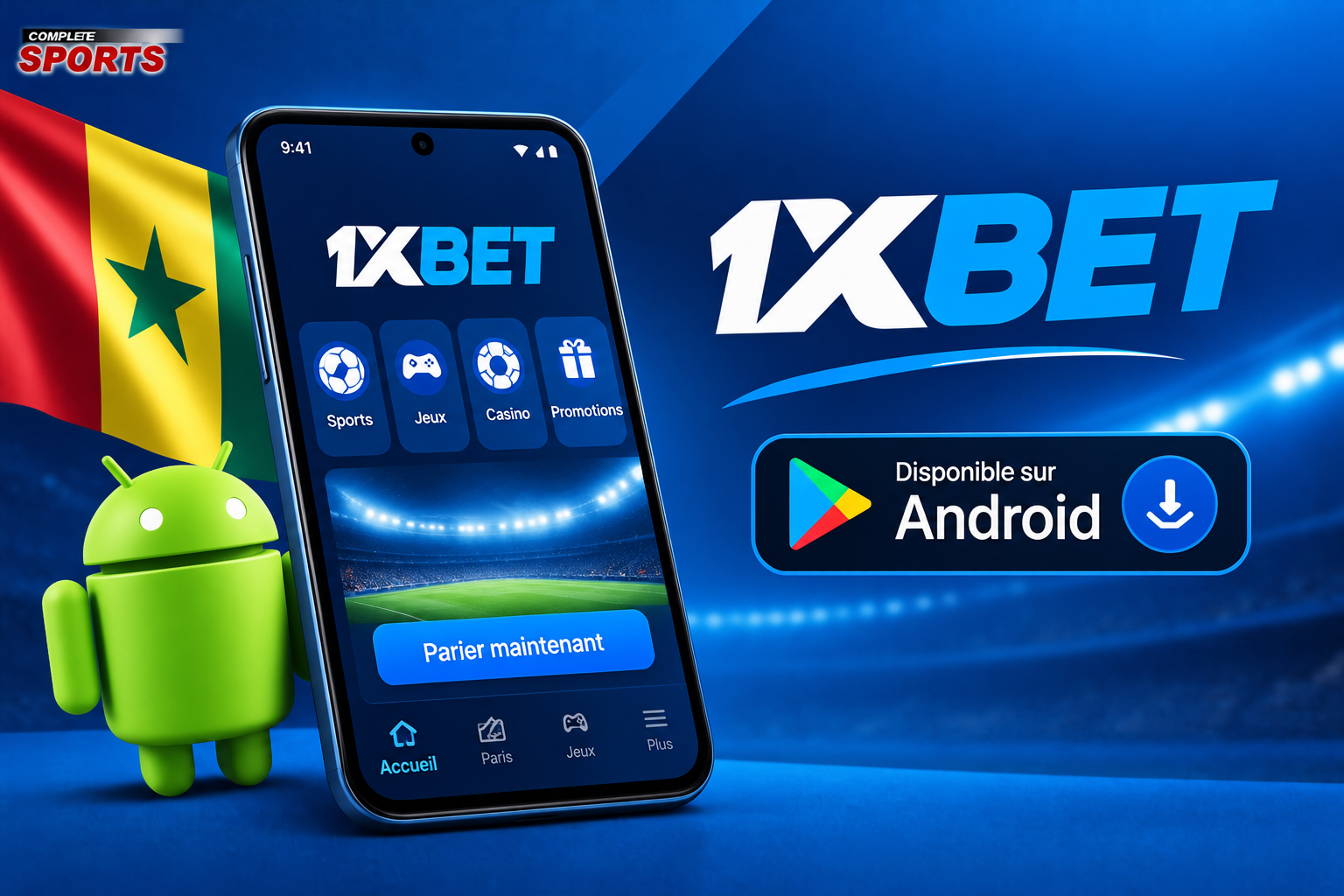 Voici comment télécharger l'app 1xBet Guinée sur Android