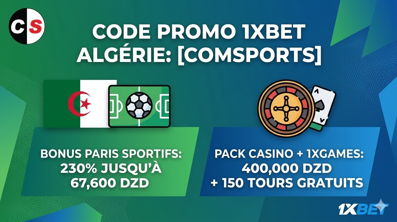 code promo 1xBet Algérie aujourd'hui