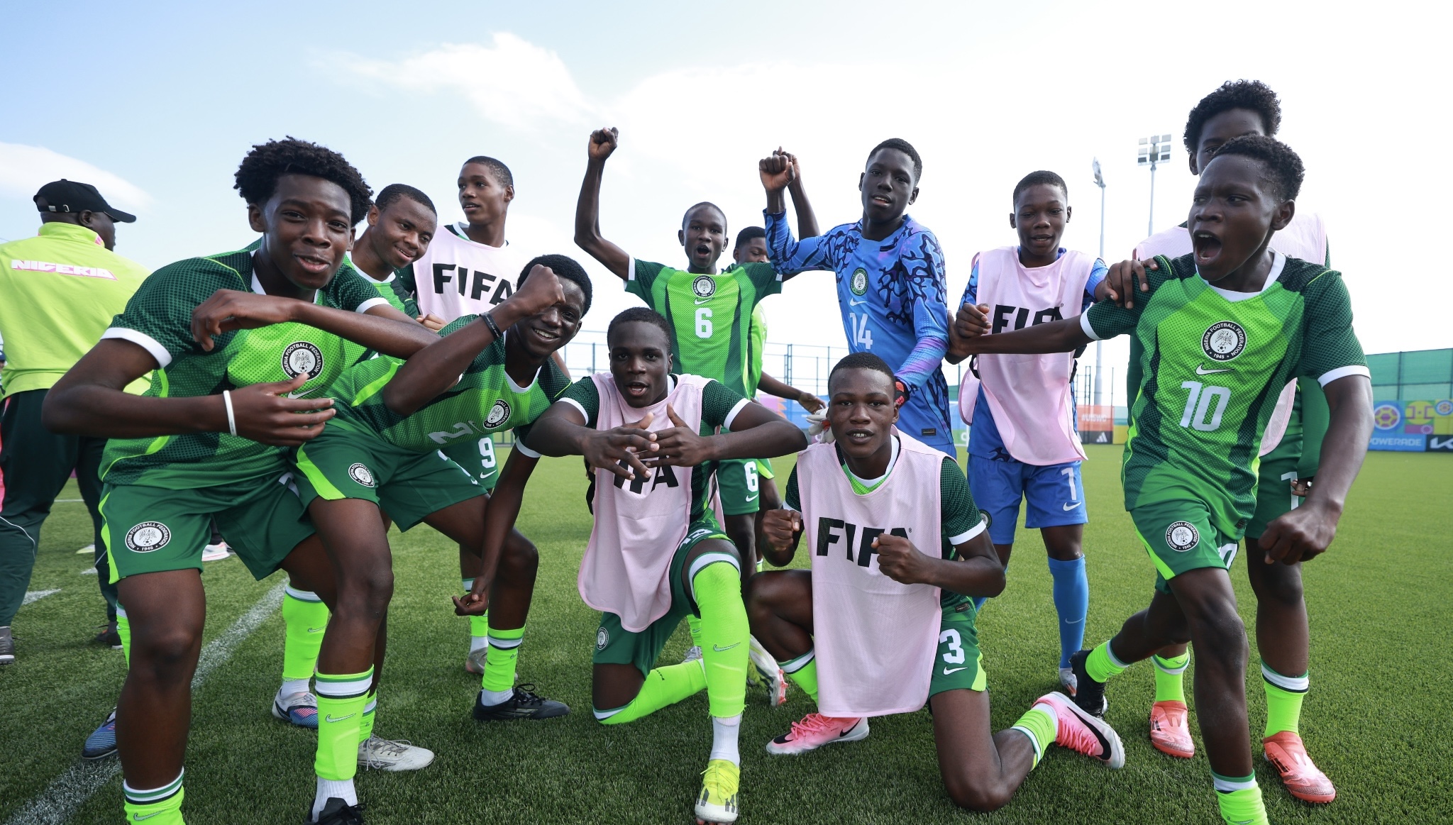 FIFA U-15 W/Cup & Festival: Future Eagles Thrash New Caledonia 7-0 To Reach Tier C Round Of 16