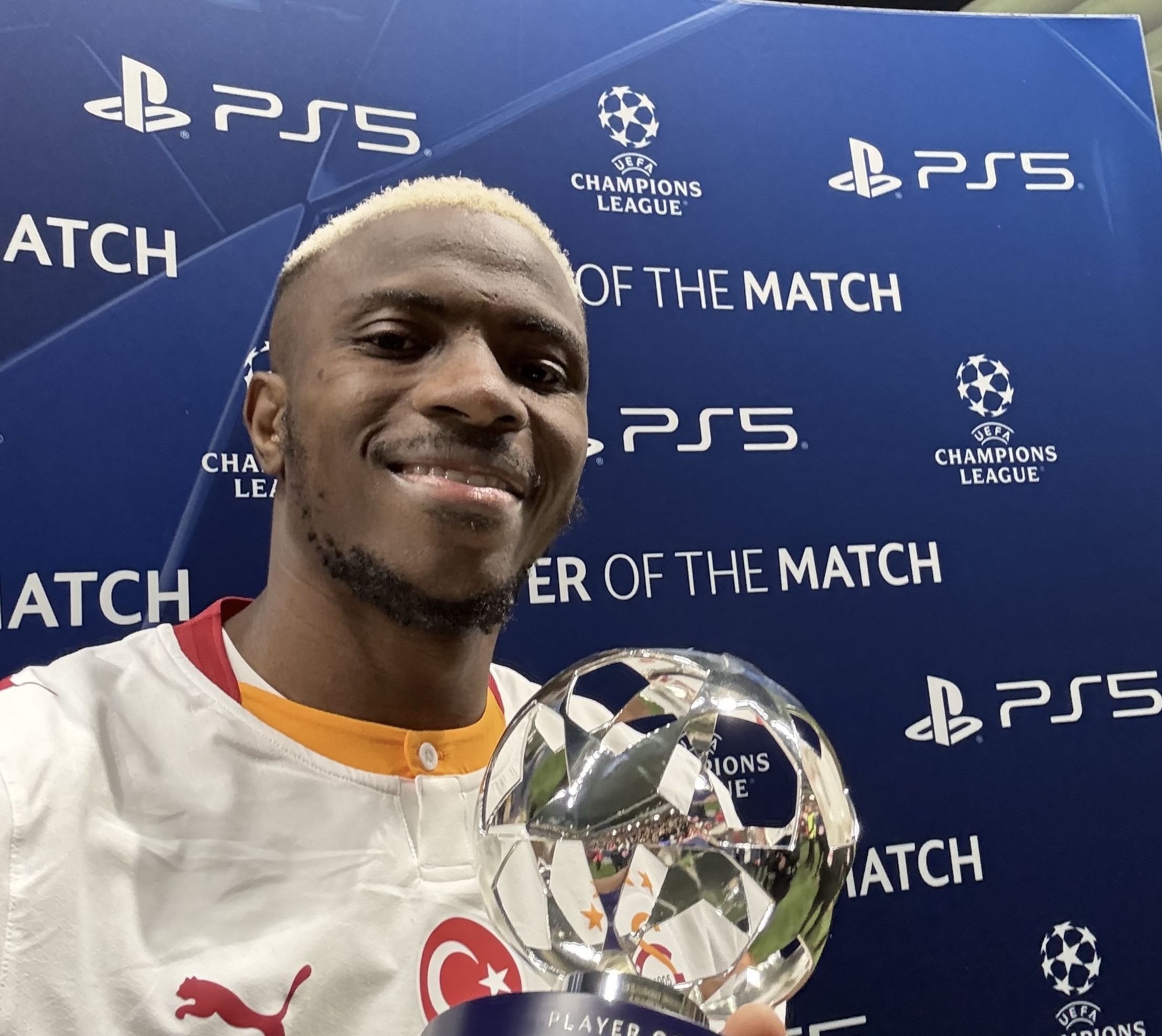 UCL: Osimhen Picks Up Man Of The Match Award In Galatasaray’s 4-2 Win At Lille