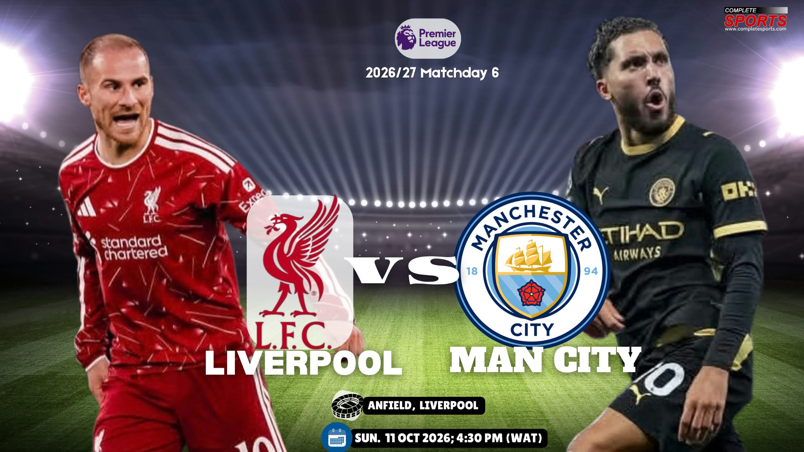 Liverpool Vs Man City: The Reds Face Stern Test Against In-Form Cityzens At Anfield Liverpool and Manchester City set for Premier League matchweek 6 cracker at Anfield