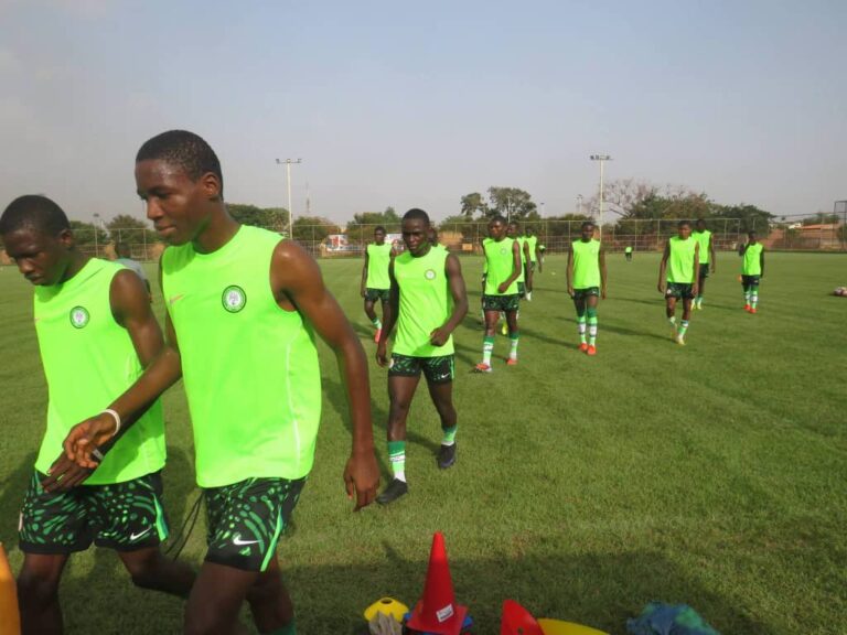 WAFU B U-17 Championship: Golden Eaglets Train On Termite-Infested Pitch Ahead Niger Clash