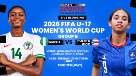 Nigeria Vs Puerto Rico Live Blogging – 2026 FIFA U-17 Women’s World Cup; Group A Matchday 2 nigeria-vs-puerto-rico--2026-fifa-u-17-women's-world-cup-live-blogging-flamingos-el-huracan-azul- -the-blue-hurricane-mohammed-vi-football-complex-pitch-4-rabat- morocco-2026-live-commentary